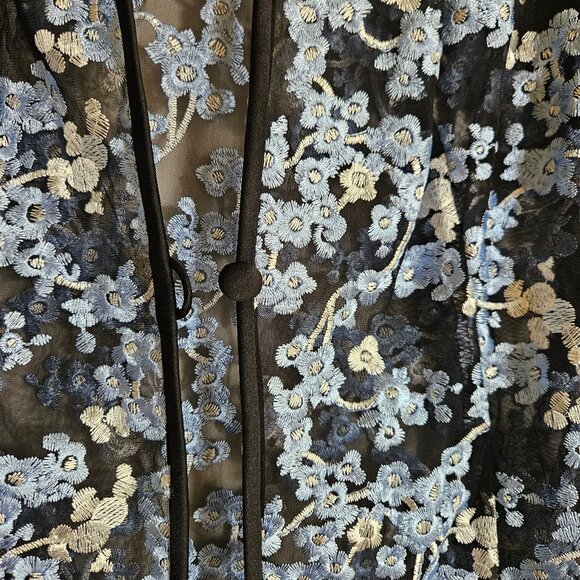 Alex Evenings sheer embroidered jacket NWT XLP - Picture 4 of 6